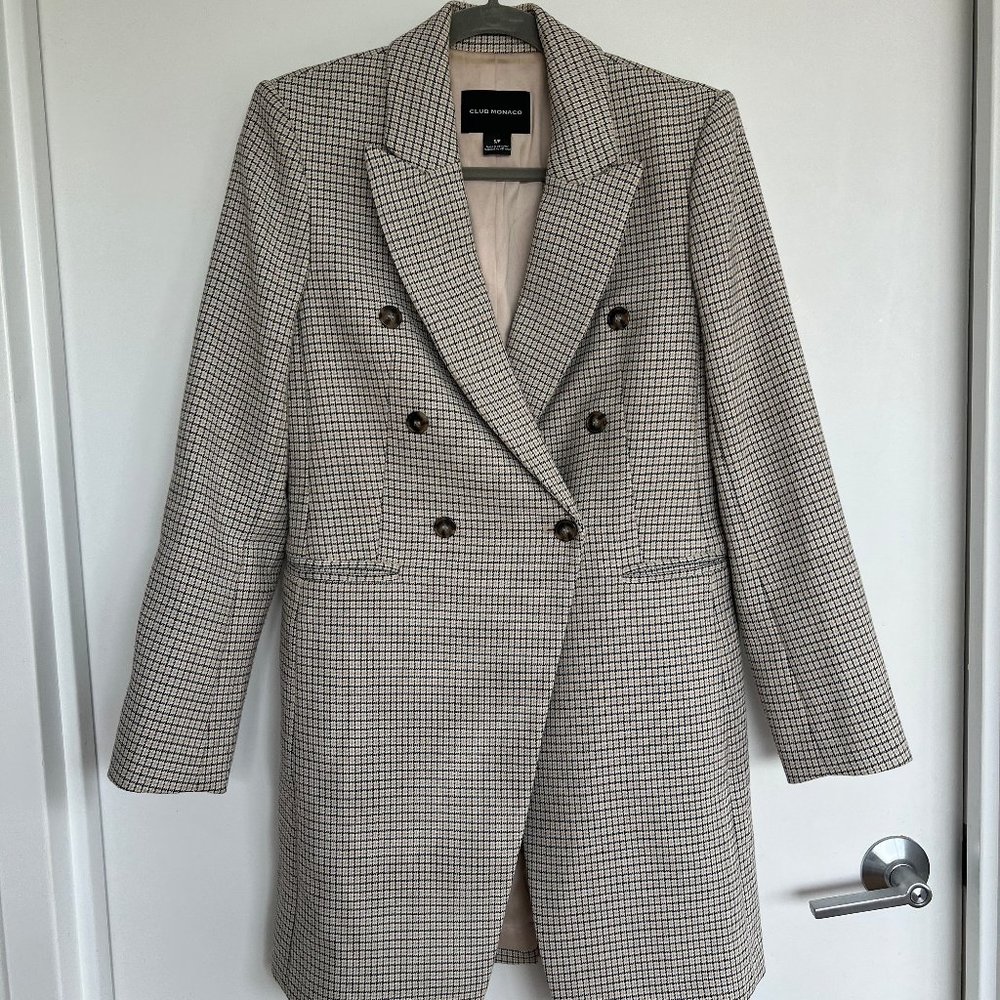 Club Monaco Houndstooth Blazer/Coat